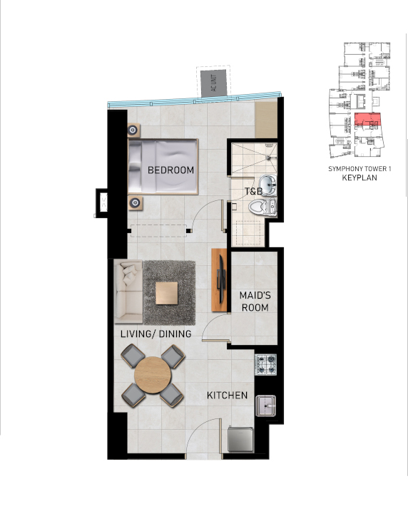 The Symphony Towers Condo Unit Floor Plan The Symphony Towers